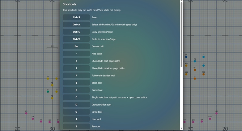 Marching Mapper shortcuts