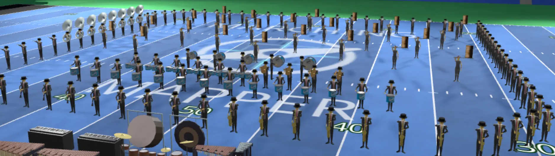 Props and staging on the field